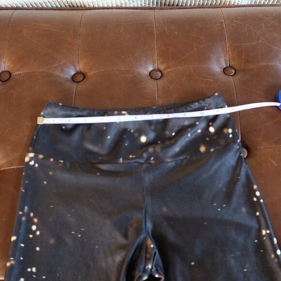 $95 Goldsheep Falling Lights leggings size S cropped length handmade in Laguna - Picture 11 of 13